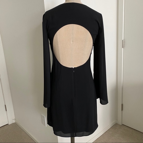 EXPRESS Little Black Dress w/ Key Hole Open Back - Picture 3 of 4